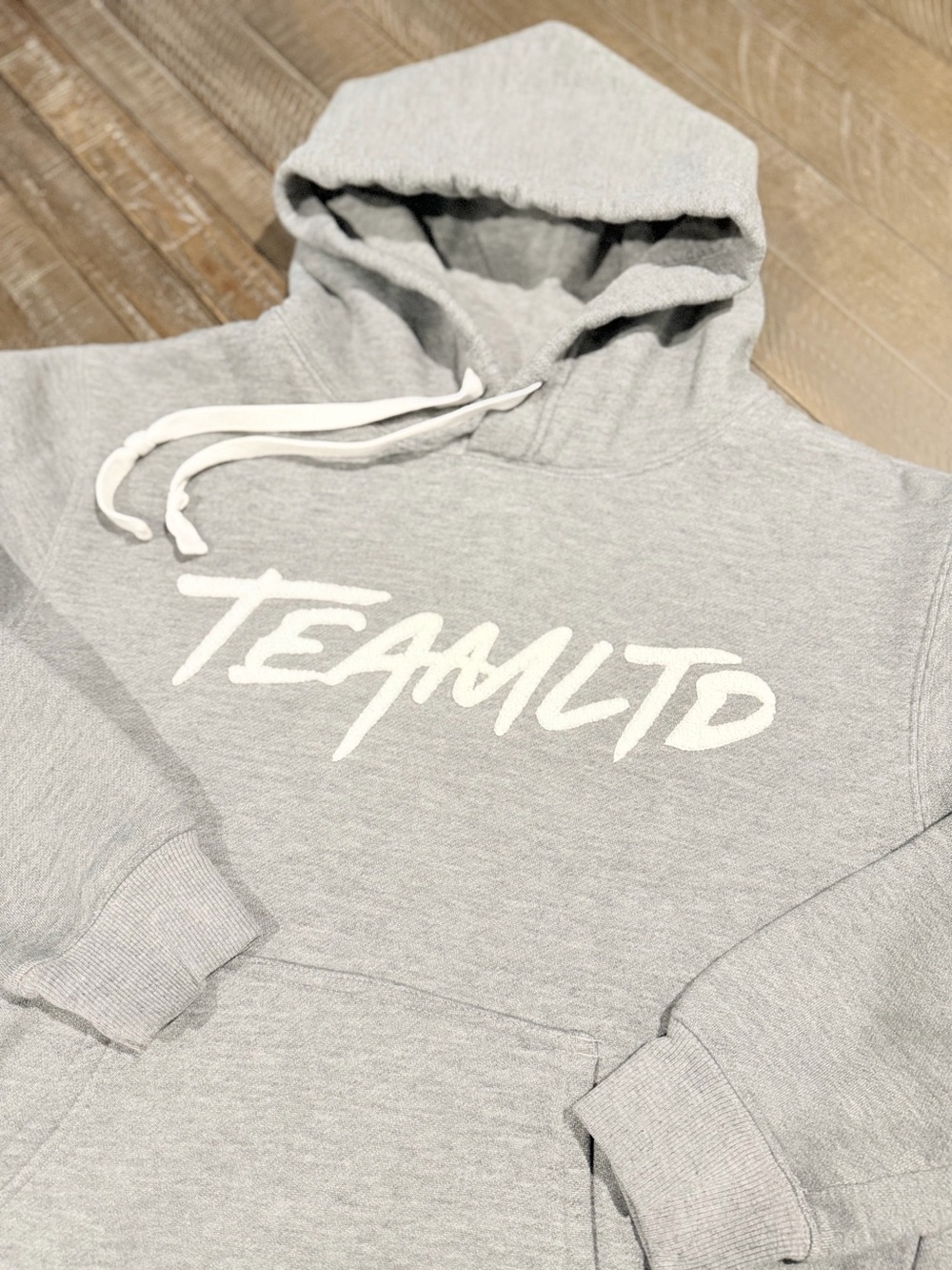 Team LTD Grey Logo Hoodie – Approx. Women’s Small/Medium